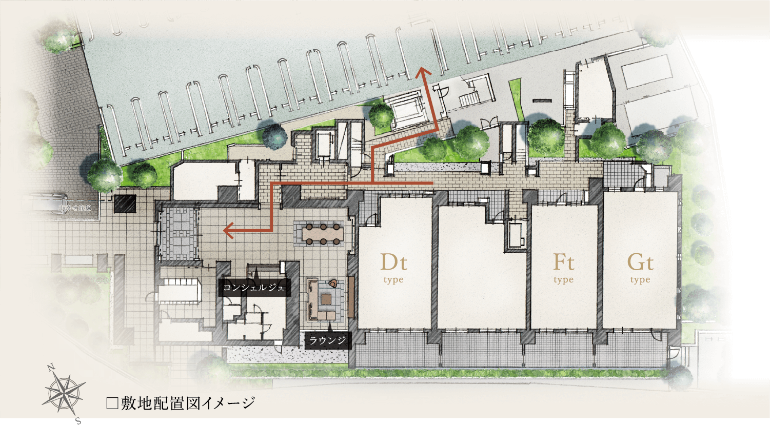 敷地配置図イメージ